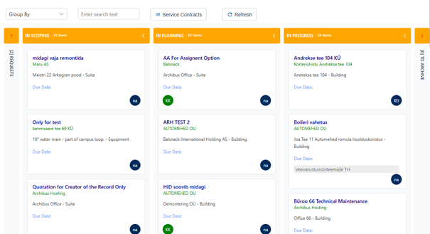 screenshot Kanban